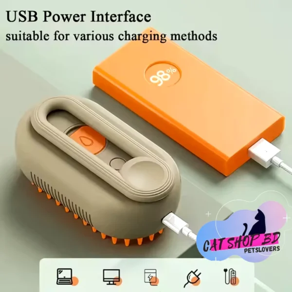 3-In-1 Electric Pet Grooming Brush - Image 4