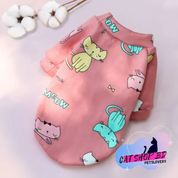 Cat Winter Dress Sweatshirt - Image 7